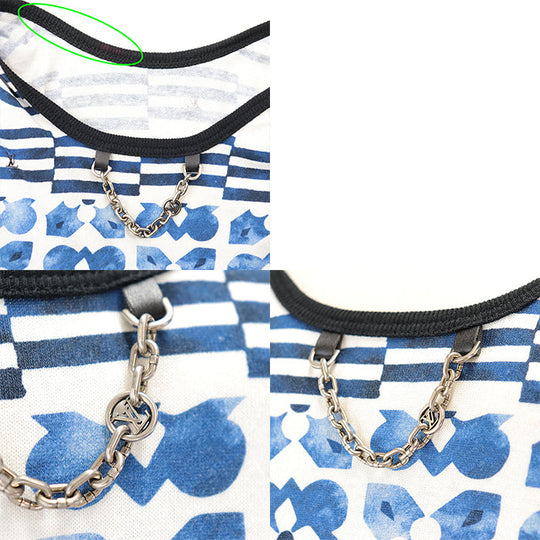 LOUIS VUITTON camisole Other: 100% cotton [Outer fabric] 100% cotton blue RW232W EEV FPTS13 Women Size not specified Used Authentic