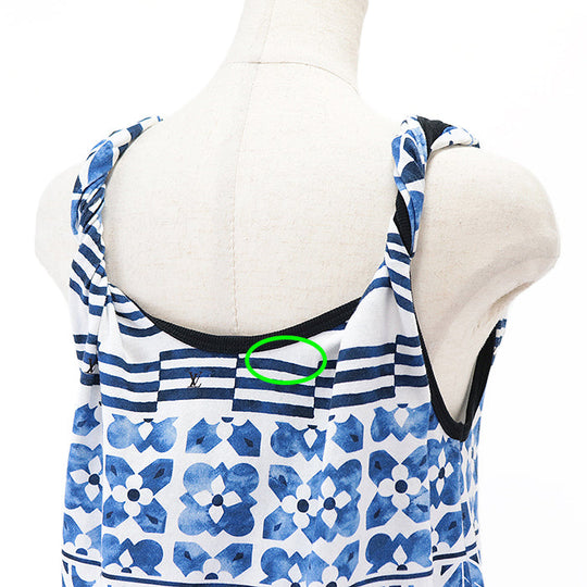 LOUIS VUITTON camisole Other: 100% cotton [Outer fabric] 100% cotton blue RW232W EEV FPTS13 Women Size not specified Used Authentic
