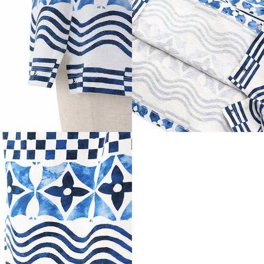 LOUIS VUITTON camisole Other: 100% cotton [Outer fabric] 100% cotton blue RW232W EEV FPTS13 Women Size not specified Used Authentic