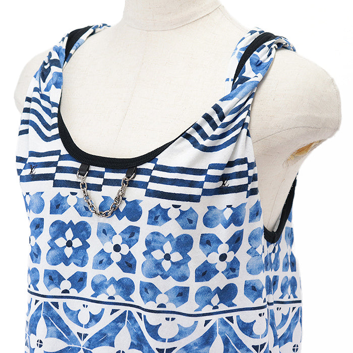 LOUIS VUITTON camisole Other: 100% cotton [Outer fabric] 100% cotton blue RW232W EEV FPTS13 Women Size not specified Used Authentic