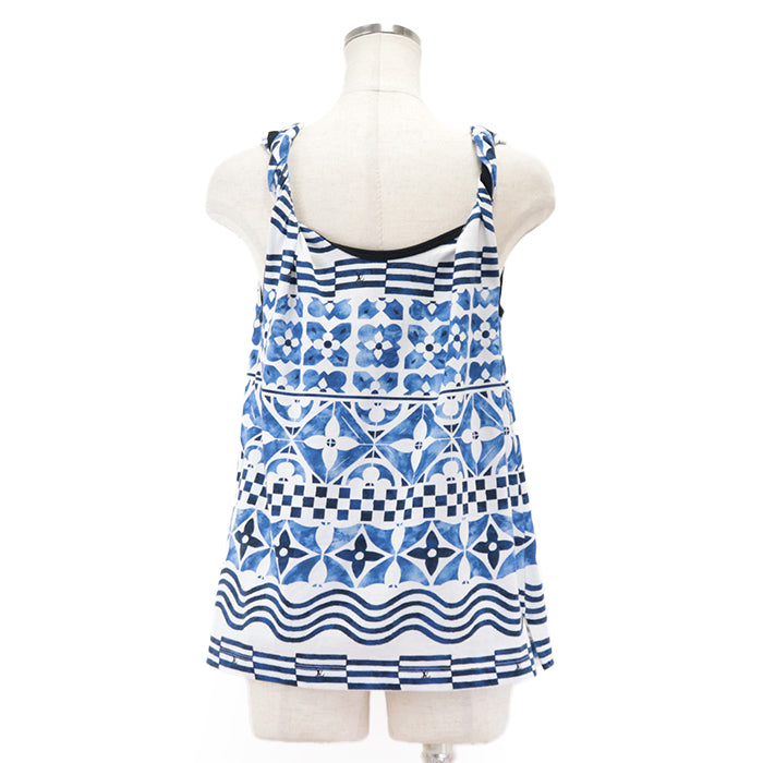 LOUIS VUITTON camisole Other: 100% cotton [Outer fabric] 100% cotton blue RW232W EEV FPTS13 Women Size not specified Used Authentic