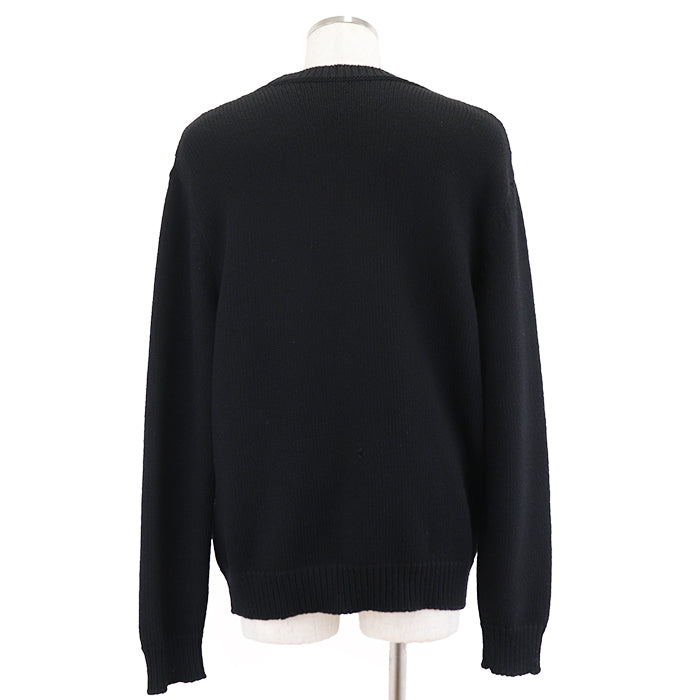 BALMAIN sweater wool Black mens M Used Authentic