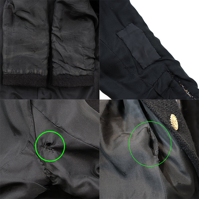 CHANEL setup [Outer material] 93% wool, 7% acrylic [Lining] 100% silk Black multicolor 20662 D-TK-9064 Women 38 Used Authentic