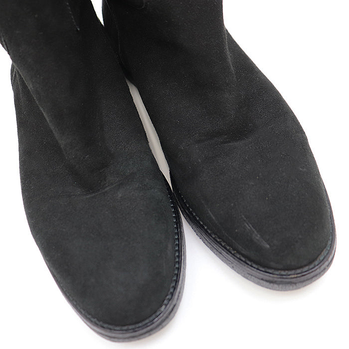 GUCCI boots suede black Women 37 Used Authentic
