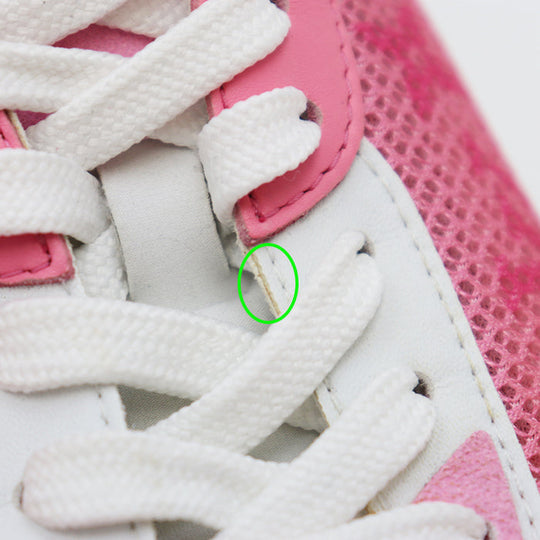 LOUIS VUITTON sneakers fabric Pink white Monogram Women 37 Used Authentic