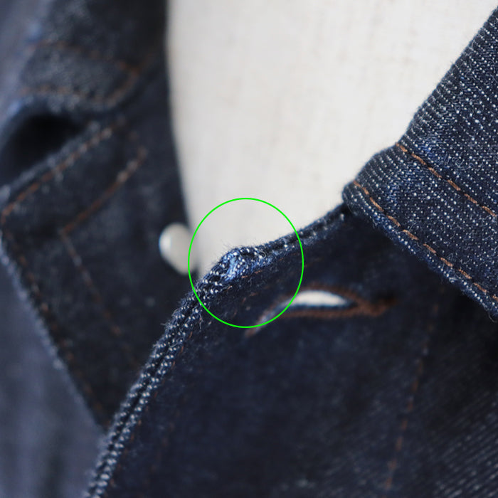 HERMES Other outerwear 100% cotton, embroidered part: 100% polyester [leather part] cowhide Indigo Jacket mens 50 Used Authentic