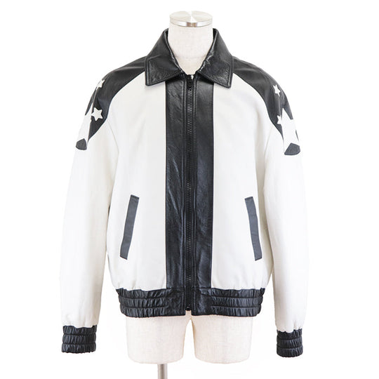 CELINE Other outerwear Pocket lining: 100% cotton [Outer material] Sheepskin [Lining] 70% cupra, 30% cotton [Padding] 100% polyester Black White Blouson jacket mens 50 Used Authentic