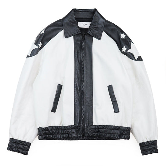 CELINE Other outerwear Pocket lining: 100% cotton [Outer material] Sheepskin [Lining] 70% cupra, 30% cotton [Padding] 100% polyester Black White Blouson jacket mens 50 Used Authentic