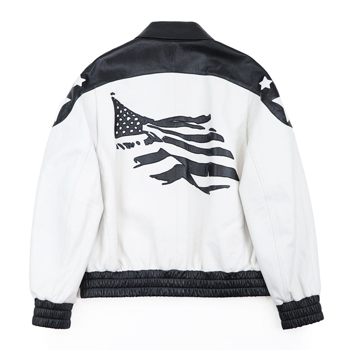 CELINE Other outerwear Pocket lining: 100% cotton [Outer material] Sheepskin [Lining] 70% cupra, 30% cotton [Padding] 100% polyester Black White Blouson jacket mens 50 Used Authentic