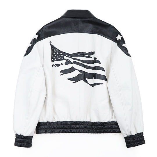 CELINE Other outerwear Pocket lining: 100% cotton [Outer material] Sheepskin [Lining] 70% cupra, 30% cotton [Padding] 100% polyester Black White Blouson jacket mens 50 Used Authentic