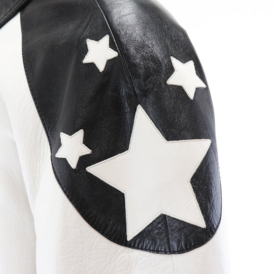 CELINE Other outerwear Pocket lining: 100% cotton [Outer material] Sheepskin [Lining] 70% cupra, 30% cotton [Padding] 100% polyester Black White Blouson jacket mens 50 Used Authentic