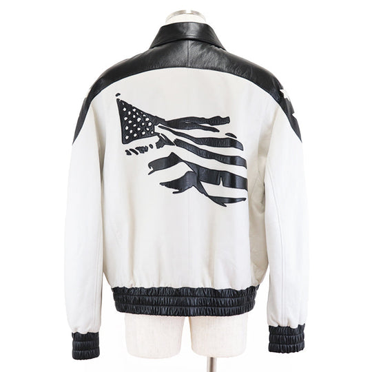 CELINE Other outerwear Pocket lining: 100% cotton [Outer material] Sheepskin [Lining] 70% cupra, 30% cotton [Padding] 100% polyester Black White Blouson jacket mens 50 Used Authentic