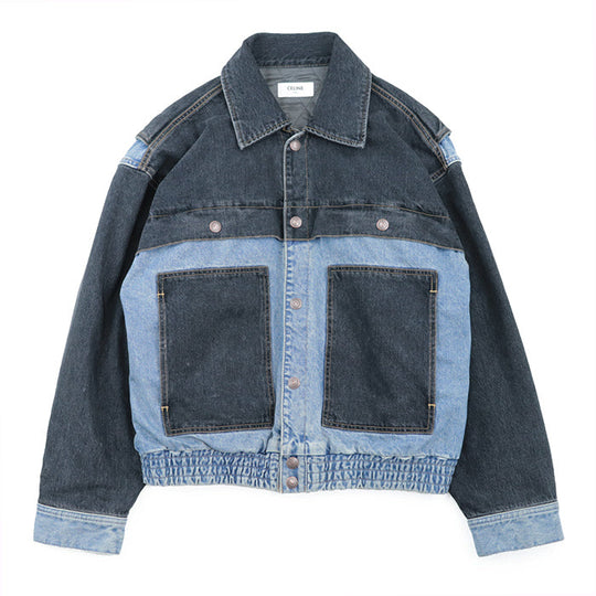 CELINE Blouson [Outer material] 100% cotton [Lining] 100% rayon [Filling] 100% polyester Indigo black Women(Unisex) L (170/92A) Used Authentic