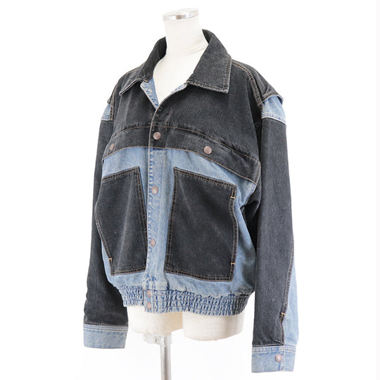 CELINE Blouson [Outer material] 100% cotton [Lining] 100% rayon [Filling] 100% polyester Indigo black Women(Unisex) L (170/92A) Used Authentic