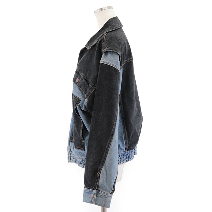 CELINE Blouson [Outer material] 100% cotton [Lining] 100% rayon [Filling] 100% polyester Indigo black Women(Unisex) L (170/92A) Used Authentic