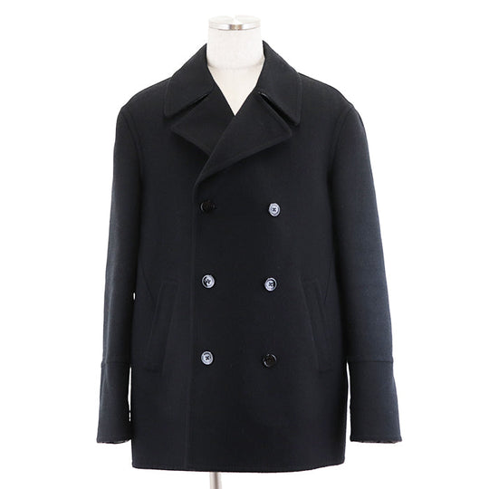 LOUIS VUITTON coat [Outer material] 100% wool [Lining] 53% cotton, 47% cupra black mens 54 Used Authentic