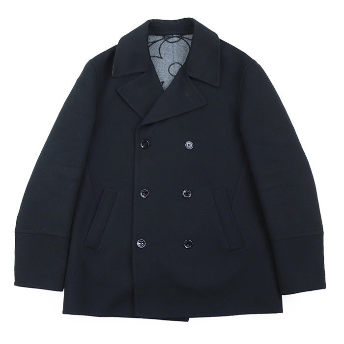 LOUIS VUITTON coat [Outer material] 100% wool [Lining] 53% cotton, 47% cupra black mens 54 Used Authentic