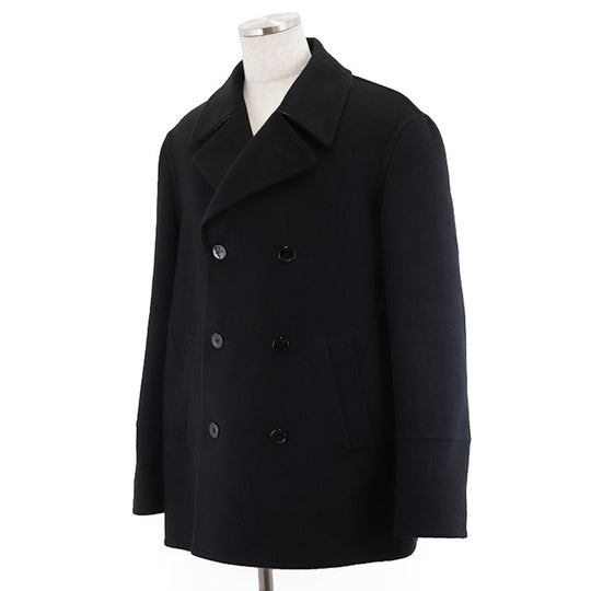 LOUIS VUITTON coat [Outer material] 100% wool [Lining] 53% cotton, 47% cupra black mens 54 Used Authentic