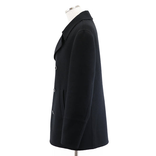LOUIS VUITTON coat [Outer material] 100% wool [Lining] 53% cotton, 47% cupra black mens 54 Used Authentic