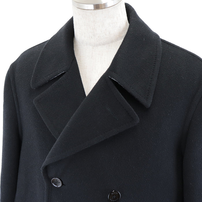 LOUIS VUITTON coat [Outer material] 100% wool [Lining] 53% cotton, 47% cupra black mens 54 Used Authentic