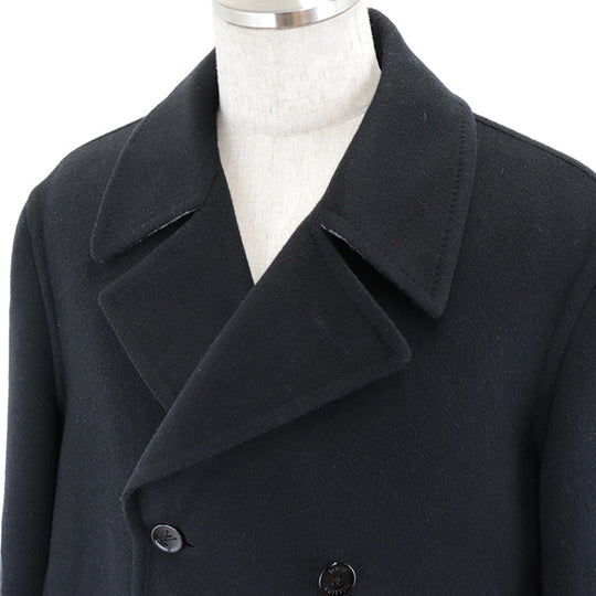 LOUIS VUITTON coat [Outer material] 100% wool [Lining] 53% cotton, 47% cupra black mens 54 Used Authentic