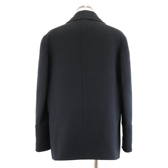 LOUIS VUITTON coat [Outer material] 100% wool [Lining] 53% cotton, 47% cupra black mens 54 Used Authentic