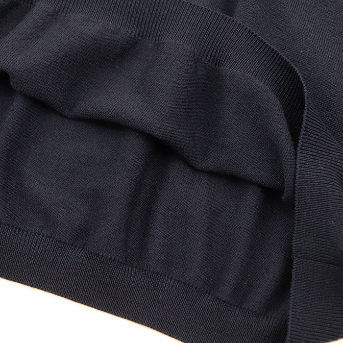 LOEWE Long sleeve polo shirt wool Navy Women XS Used Authentic