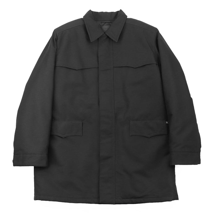 PRADA Other outerwear [Outer material] 51% polyamide, 49% cotton [Lining] 100% recycled polyamide [Filling] 55% polyester, 45% recycled polyester [Leather part] 100% calf leather black SGC091 S222 11HJ mens M Used Authentic