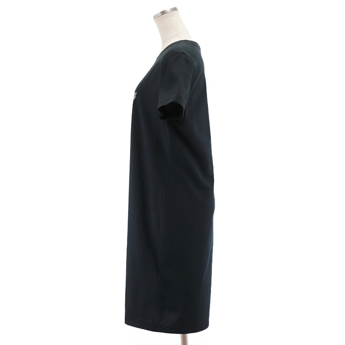HERMES Cut cotton 100% black Women 40 Used Authentic
