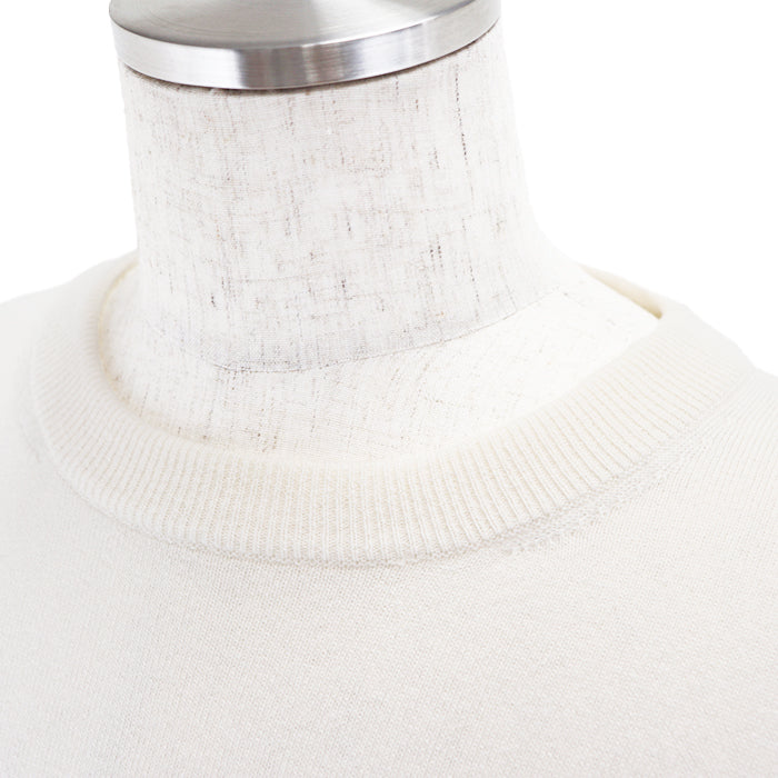 LOUIS VUITTON knit 99% cashmere, 1% wool Ivory shirt mens XL Used Authentic