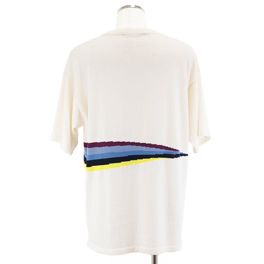 LOUIS VUITTON knit 99% cashmere, 1% wool Ivory shirt mens XL Used Authentic