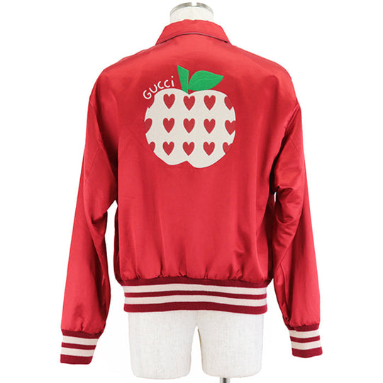 GUCCI Other outerwear [Outer fabric] 70% cotton, 30% viscose [Lining] 100% cotton [Sleeve lining] 100% viscose Red mens 48 Used Authentic