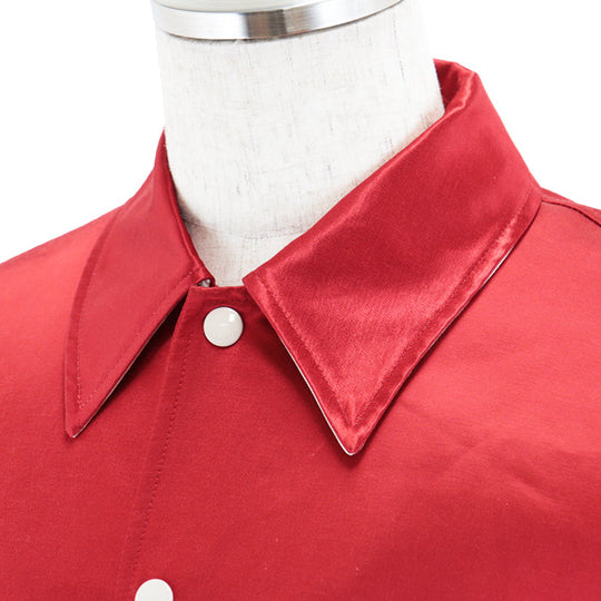 GUCCI Other outerwear [Outer fabric] 70% cotton, 30% viscose [Lining] 100% cotton [Sleeve lining] 100% viscose Red mens 48 Used Authentic