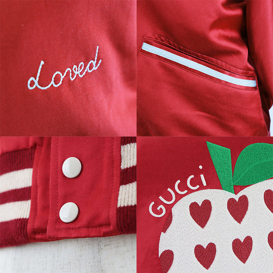 GUCCI Other outerwear [Outer fabric] 70% cotton, 30% viscose [Lining] 100% cotton [Sleeve lining] 100% viscose Red mens 48 Used Authentic
