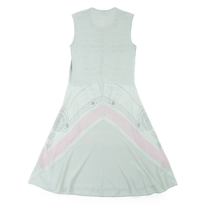 HERMES one piece 100% silk, 63% rayon Light green Women 38 Used Authentic