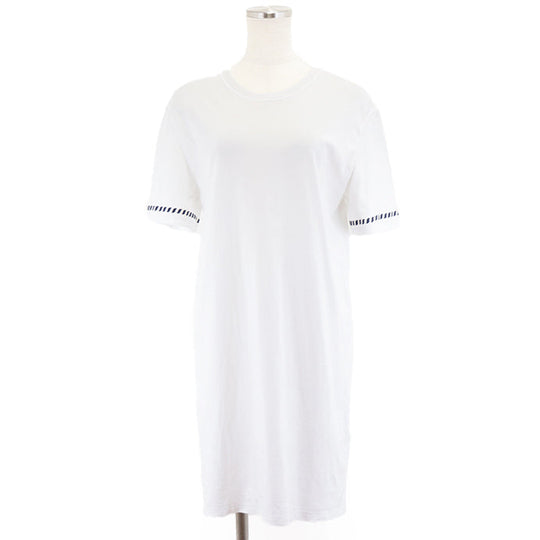 HERMES Cut cotton 100% white Women 38 Used Authentic