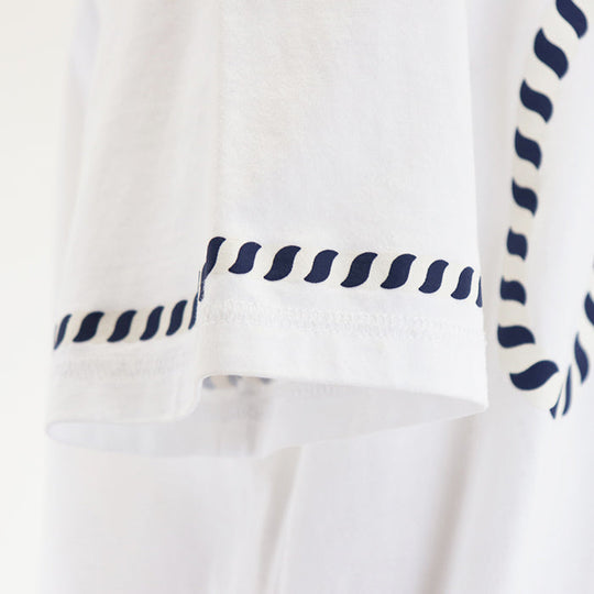 HERMES Cut cotton 100% white Women 38 Used Authentic