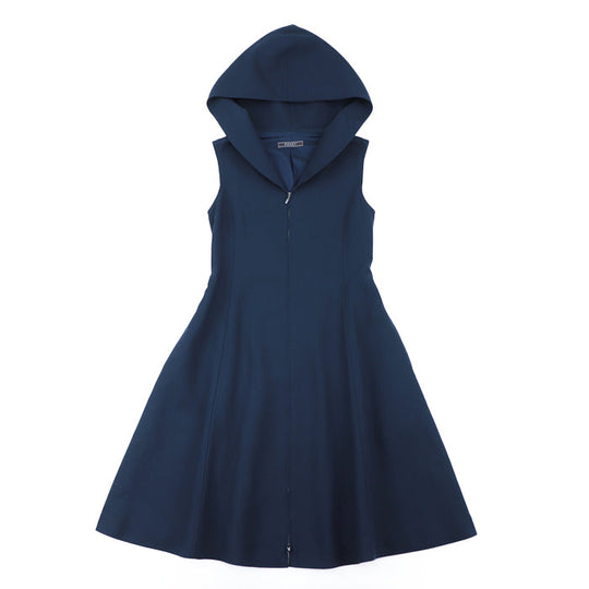FOXEY one piece [Outer fabric] 100% cotton [Lining] 100% cupra [Other fabric] 100% rayon, 100% cotton Navy Women 40 Used Authentic