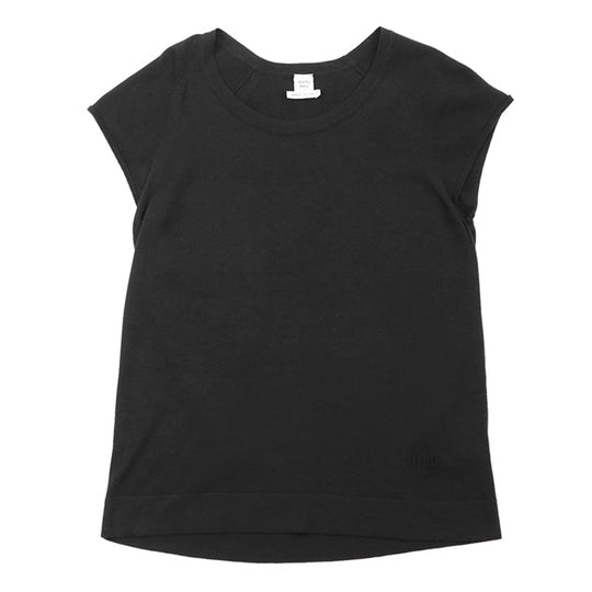 HERMES knit 70% cotton, 30% silk black Women 38 Used Authentic