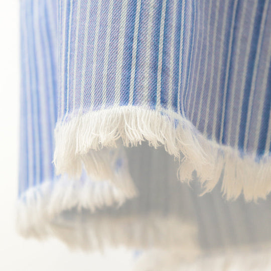 CHANEL skirt cotton 100% Light Purple Light Indigo Women 36 Used Authentic