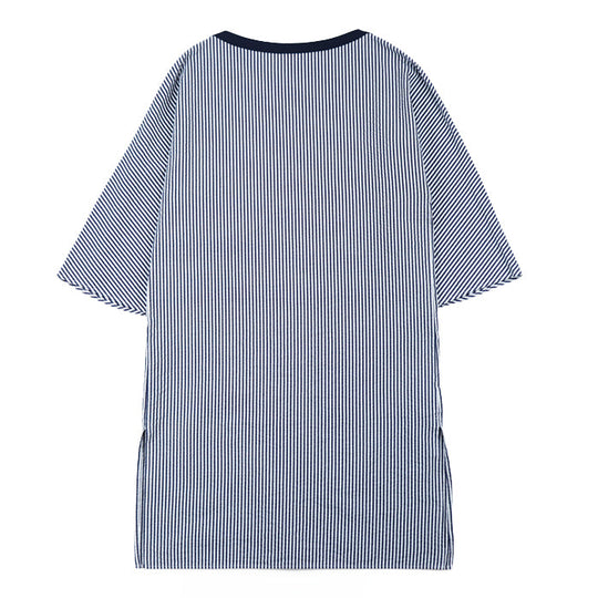 HERMES one piece 98% cotton, 2% polyurethane [Other fabric] 100% cotton, 100% polyester White navy Women 36 Used Authentic