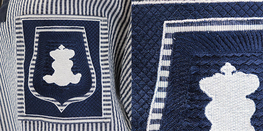 HERMES one piece 98% cotton, 2% polyurethane [Other fabric] 100% cotton, 100% polyester White navy Women 36 Used Authentic