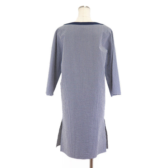 HERMES one piece 98% cotton, 2% polyurethane [Other fabric] 100% cotton, 100% polyester White navy Women 36 Used Authentic