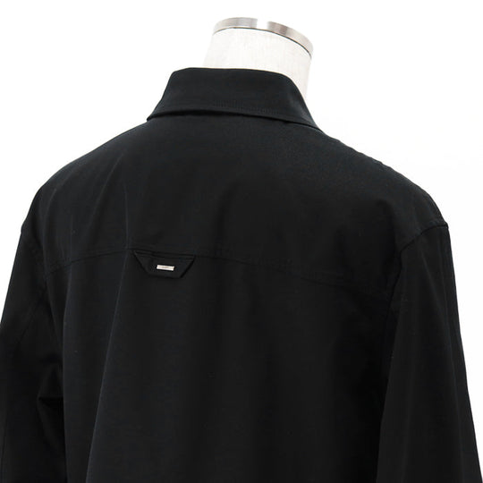 LOUIS VUITTON Long sleeve shirt [Outer material] 98% cotton, 2% polyurethane [Lining] 100% cotton black RM241MQ FUG HQB45W Flock Casual Cotton Overshirt mens M Used Authentic