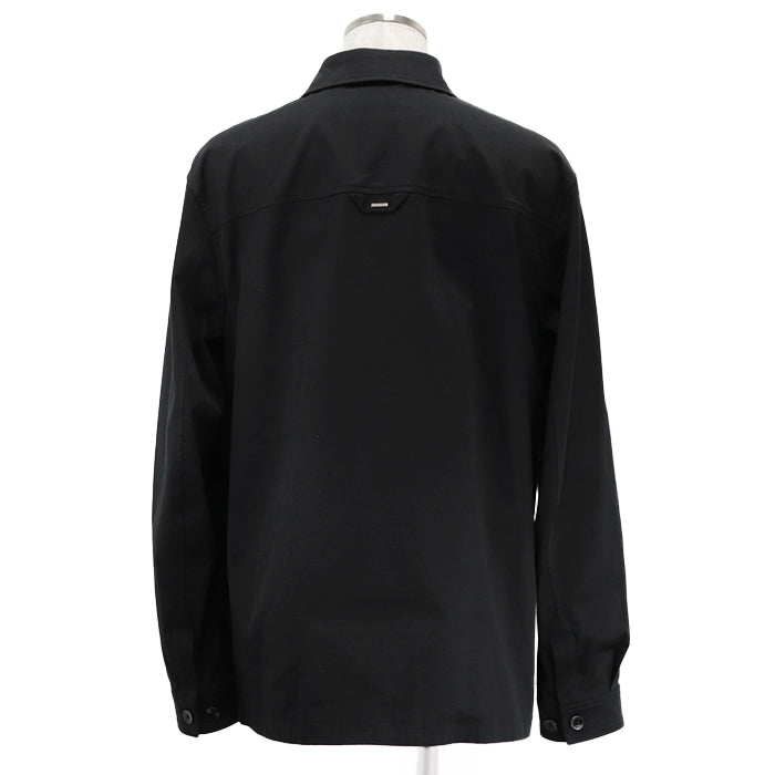 LOUIS VUITTON Long sleeve shirt [Outer material] 98% cotton, 2% polyurethane [Lining] 100% cotton black RM241MQ FUG HQB45W Flock Casual Cotton Overshirt mens M Used Authentic