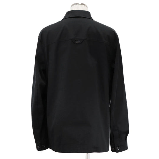 LOUIS VUITTON Long sleeve shirt [Outer material] 98% cotton, 2% polyurethane [Lining] 100% cotton black RM241MQ FUG HQB45W Flock Casual Cotton Overshirt mens M Used Authentic