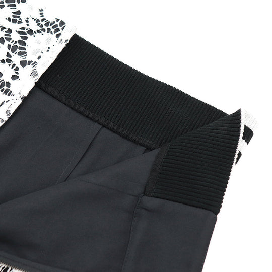 DOLCE&GABBANA skirt Cotton silk White black Women 42 Used Authentic
