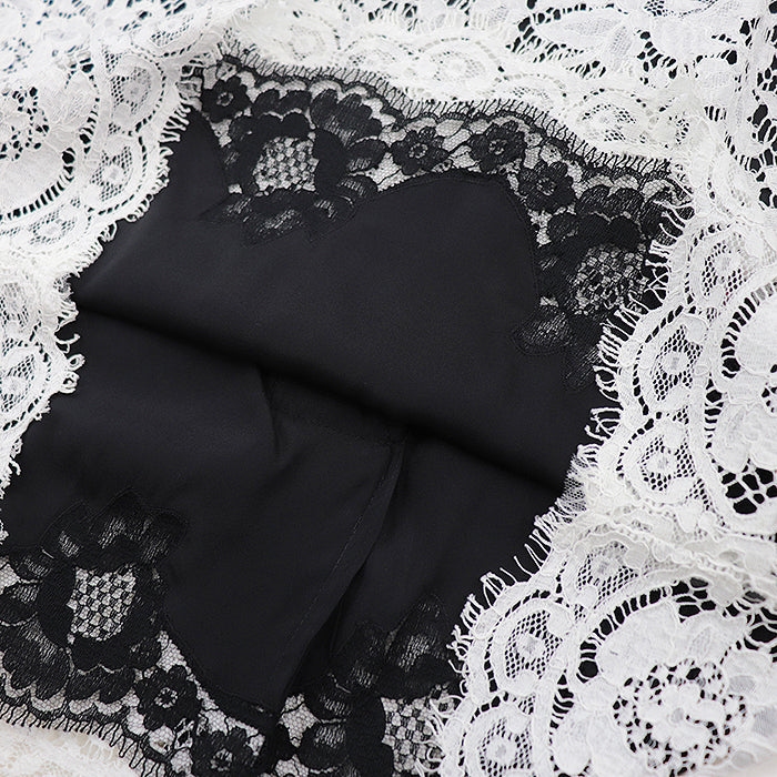 DOLCE&GABBANA skirt Cotton silk White black Women 42 Used Authentic