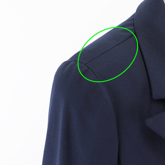 CHANEL tailored jacket [Outer material] 100% wool [Lining] 100% silk Navy Women 38 Used Authentic