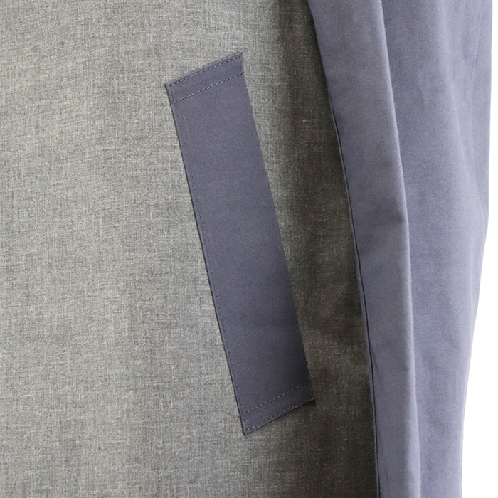 Mackintosh coat Cotton Bonded Gray navy mens 38 Used Authentic